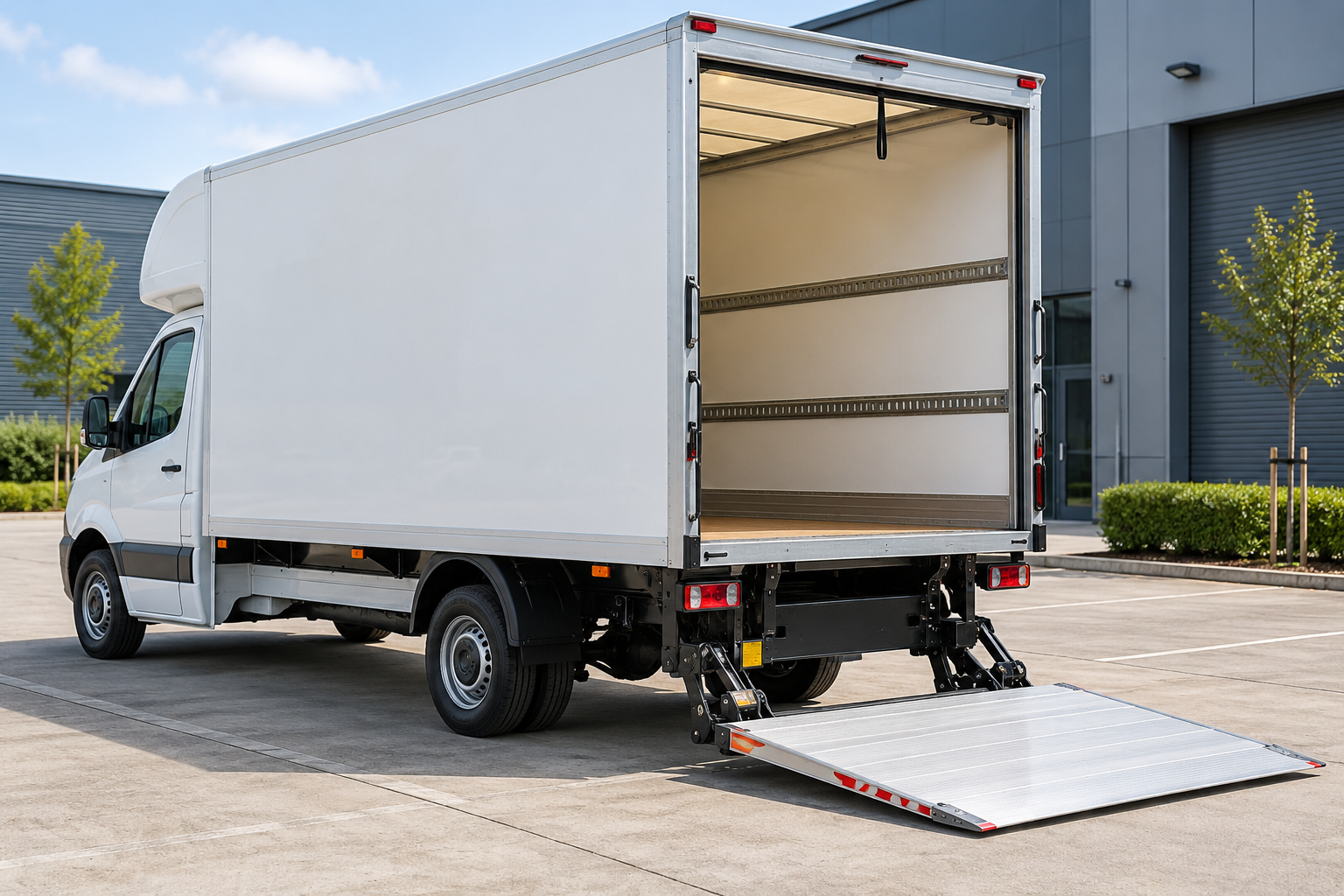 Illustrative image: Luton with tail lift.