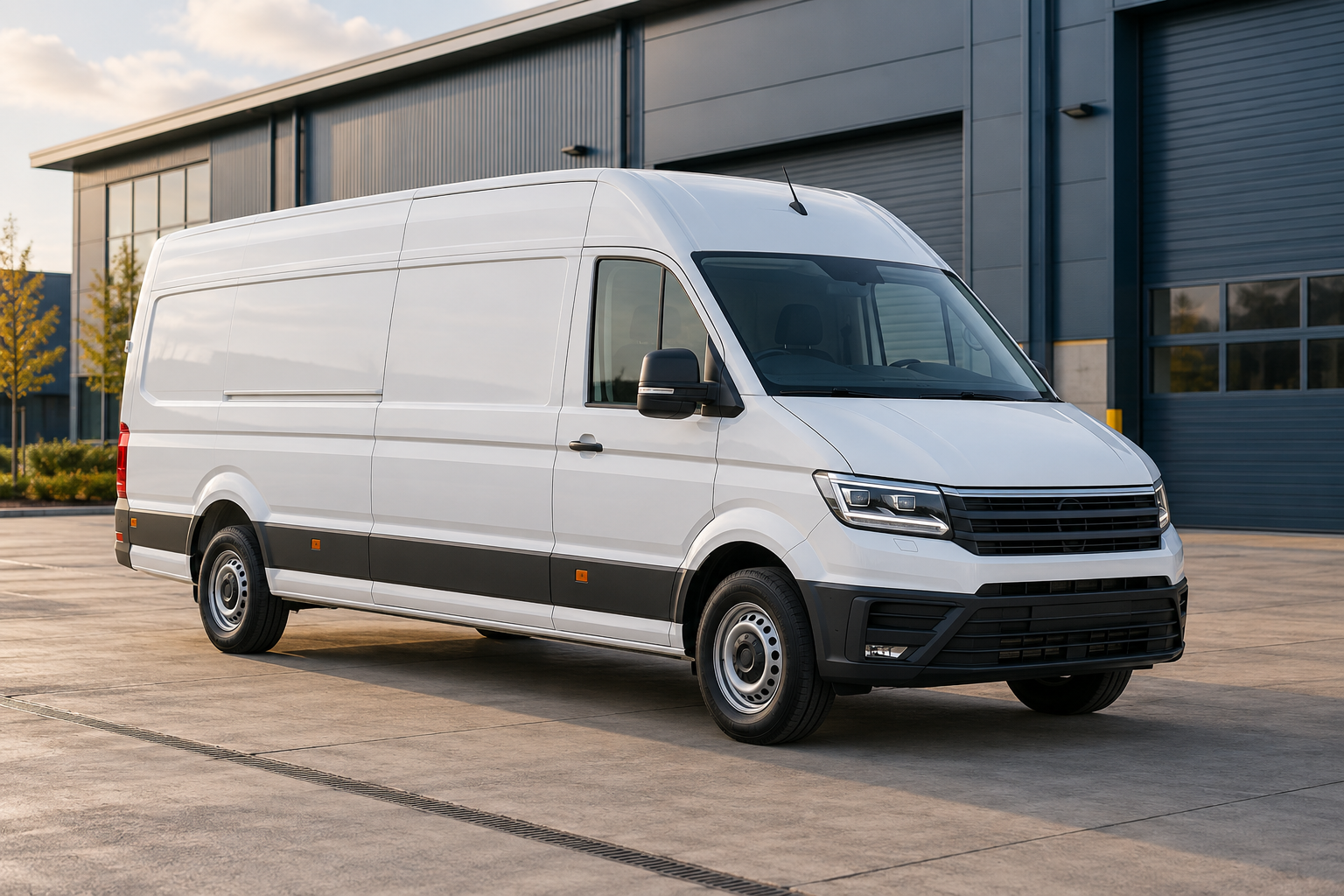 Illustrative image: Extra-long-wheelbase van.